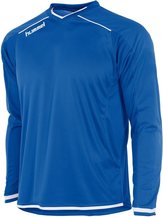 hummel Leeds Shirt lm Sportshirt - Bleu - Taille 140