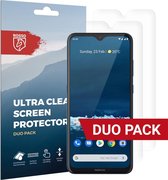Rosso Screen Protector Ultra Clear Duo Pack Geschikt voor Nokia 5.3 | TPU Folie | Case Friendly | 2 Stuks