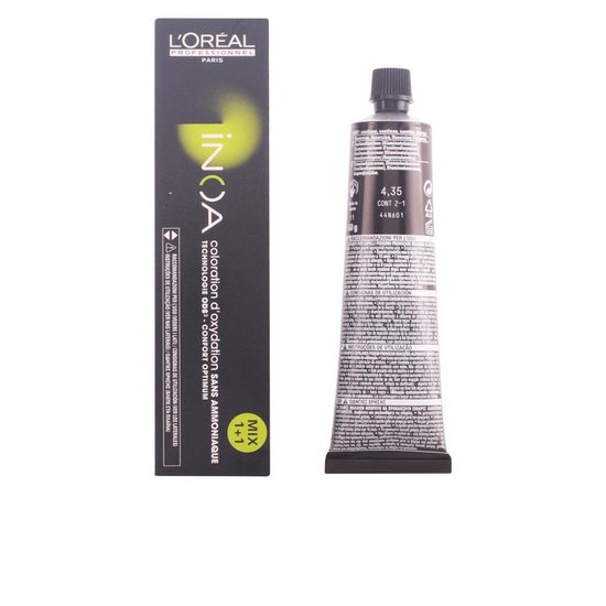 L'Oréal Professionnel INOA doos en tube met informatie over kleur 4.35.