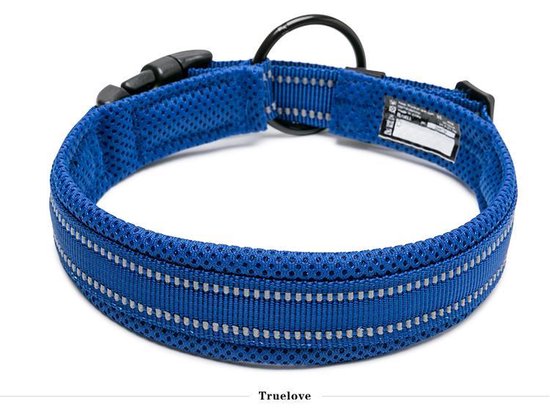 Truelove halsband - Halsband - Honden halsband - Halsband voor honden -  Blauw M | bol.com