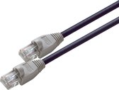 UTP internetkabel 3 meter - data netwerk CAT5E - 1000Mbps snelheid - RJ45 - grijs