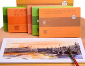 WiseGoods Professioneel Aquarel Papier - Watercolor Paper - Waterverf - Ecoline - 20 Vel - 18x12.5cm - Medium Grane