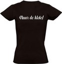 Naar de klote! dames t-shirt zwart | grappig | cadeau | festival | maat XXL