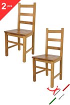 Tommychairs Rustica - Eetkamerstoelen - Set van 2 - Eikenhout