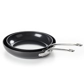 Bol.com Greenpan Barcelona Aluminium Koekenpannenset 2-delig - Ø 24 en 28 cm – PFAS-vrij – Inductie Koekenpannenset – Ovenbesten... aanbieding