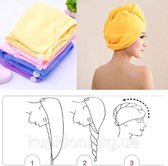 Haar handdoek donker roze - Sneldrogend - Sport handdoek -