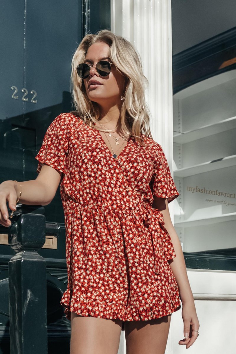 Lita FLower Wrap Playsuit | bol.com