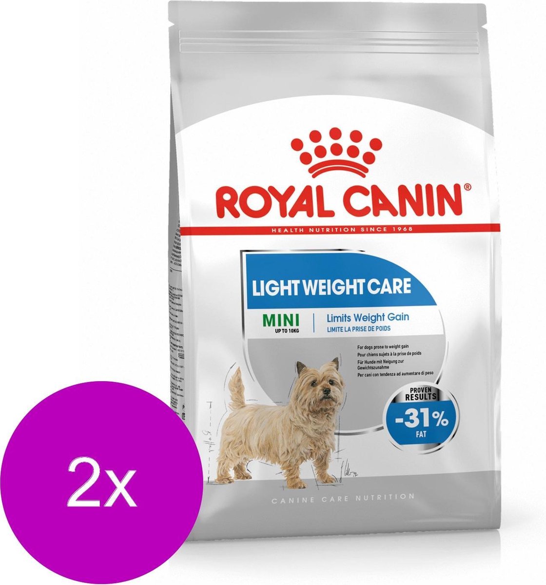 Royal Canin Royal Canin Light Weight Care Mini - Hondenvoer - 2 x 8 kg