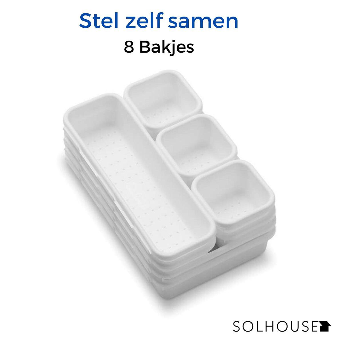Wijden Aanpassen kaas SolHouse™ Lade Organizer - Opbergbakjes - Lade Verdeler - voor Keuken en  Bureau -... | bol.com