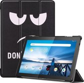 Lenovo Tab M10 HD Gen 1 Hoes Tri-Fold Book Case Do Not Touch Me Print