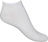 Bonnie Doon - Dames - Cotton Short Sock - Wit - maat 36-41 (2 paar)