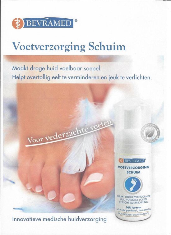 Oorlogsschip Ambacht resterend BEVRAMED® Voetschuim 10% Ureum, in plaats van creme, voorkomt voetproblemen  zoals een... | bol.com