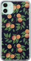 iPhone 11 hoesje siliconen - Fruit / Sinaasappel | Apple iPhone 11 case | TPU backcover transparant