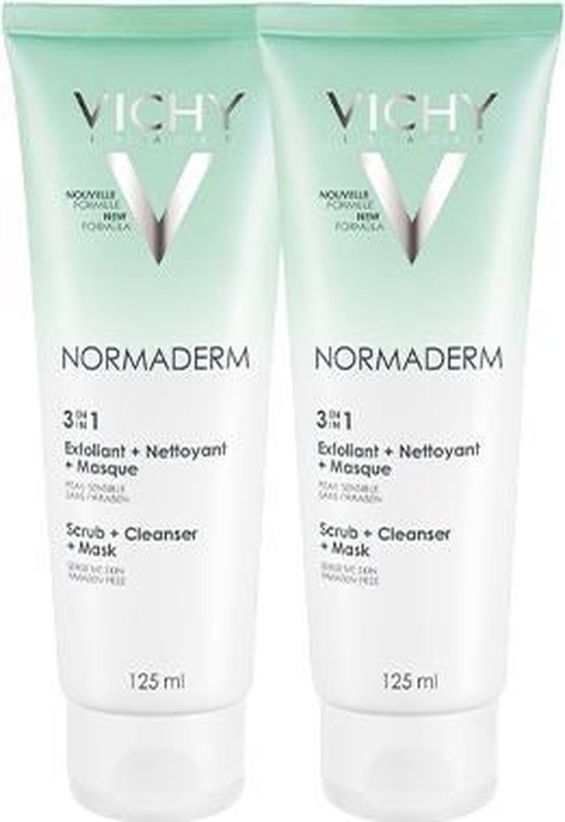 Vichy Normaderm 3 -in-1 Reinigingslotion - 2 x 125 ml - Onzuivere Huid