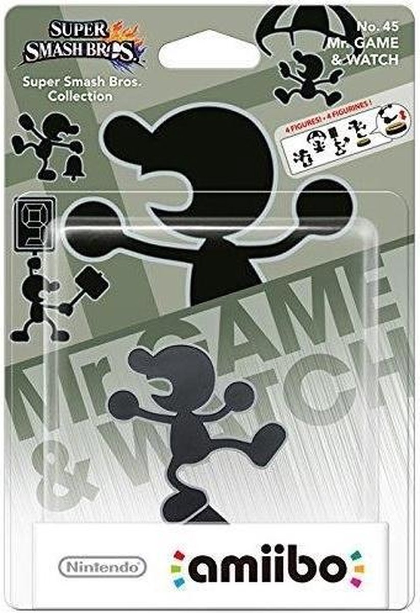 Nintendo amiibo Super Smash Figuur Game & Watch - Wii U - NEW 3DS - Switch