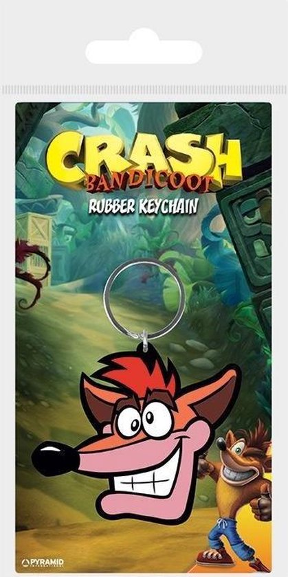 Crash Bandicoot Extra Life - Rubberen Sleutelhanger