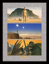 STAR WARS - Collector Print HQ 32X42 - Tatooine The Saga Begins