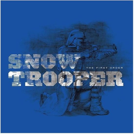 Schilderij - Canvas Episode Vii Snowtrooper - Multicolor - 40 X 40 Cm Star Wars - Canvas 40x40 '18mm' - Episode Vii - Snowtrooper Blue