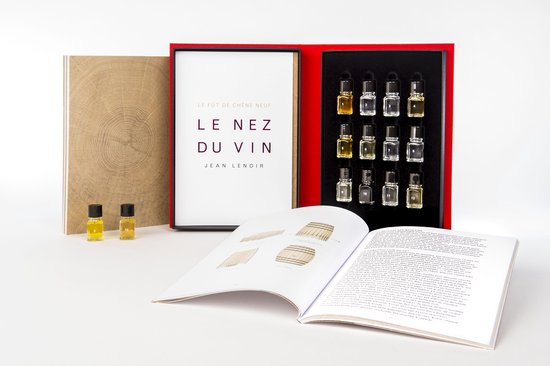 Koelkast: Le Nez du Vin geurdoos wijn - 12 Aroma's Fût de Chêne (eng) Vaderdag tip, van het merk Jean Lenoir