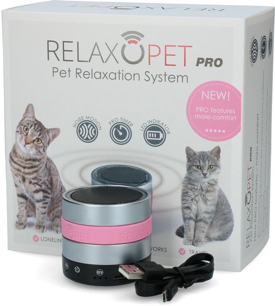 Relaxopet Pro Cat – Dieren Antistressmiddel – Anti-stress Kat – Ontspanningsmuziek – Ontspanning voor Kat – Anti-Stresssysteem Kat