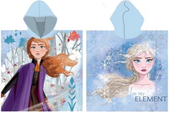 Disney Frozen poncho - Badponcho met Capuchon - 55 x110 cm