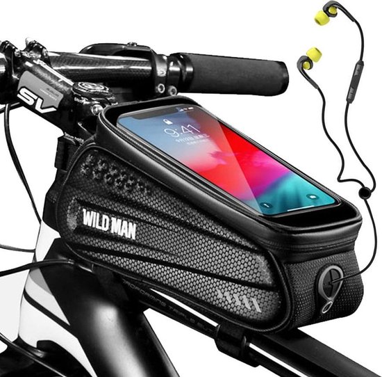 Mondstuk Gastheer van surfen Luxe Regendichte Tas - 6.5 inch Telefoon Case - Touchscreen - Mtb Fiets  Accessoires - GPS | bol.com