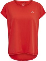 Only Play Ubree Loose Training Tee Dames Sporttop - Flame Scarlet - Maat XS