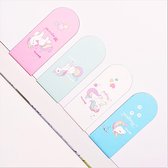 Magnetische Boekenlegger 4 stuks Unicorn