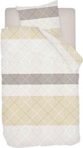 Snoozing Peggy - Dekbedovertrek - Eenpersoons - 140x200/220 cm + 1 kussensloop 60x70 cm - Beige