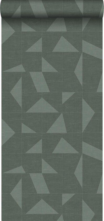 Origin Wallcoverings behangpapier grafisch motief met geweven structuur  groen - 347755... | bol.com