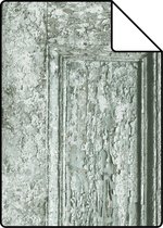 Proefstaal ESTAhome behang paneeldeuren zeegroen - 138207 - 26,5 x 21 cm