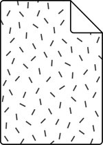 Proefstaal ESTAhome behang grafisch motief zwart wit - 139064 - 26,5 x 21 cm