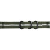 Samsung - Premium Nato Armband 20mm - Groen/Wit