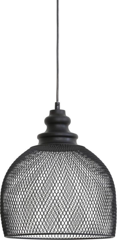Hanglamp Karla - Zwart - Ø28x30cm | bol.com
