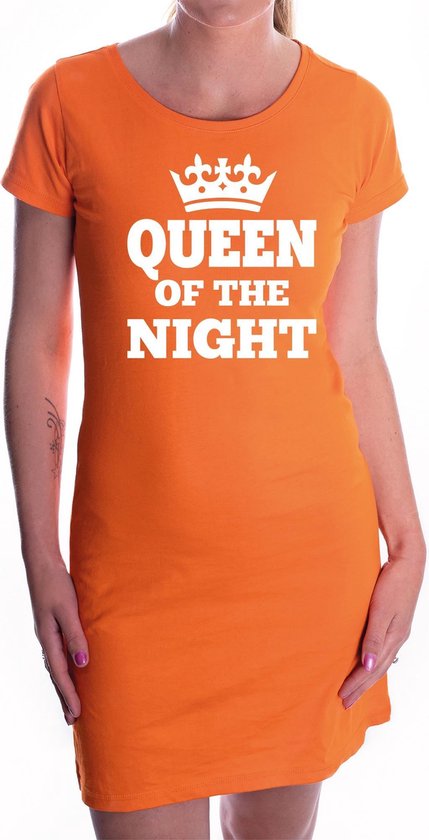 Oranje queen of the night  jurkje voor dames - Koningsdag kleding