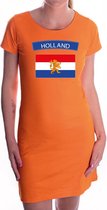 Holland / Oranje jurkje met Nederlandse vlag voor dames - EK / WK / Konginsdag / Oranje kleding S