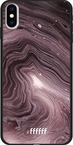 iPhone Xs Max Hoesje TPU Case - Purple Marble #ffffff