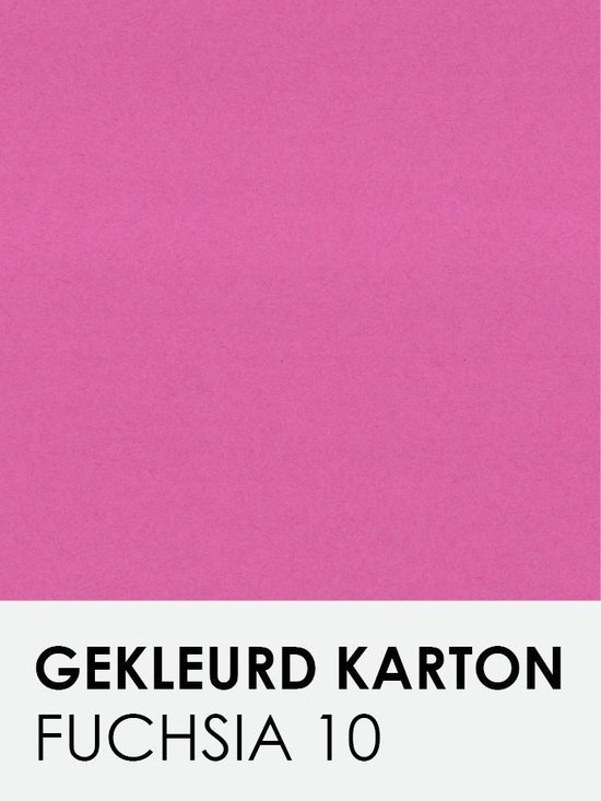 Gekleurd karton fuchsia 10 A4 270 gr.