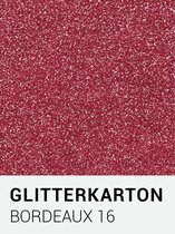 Glitterkarton 16  bordeaux  A4 230 gr.