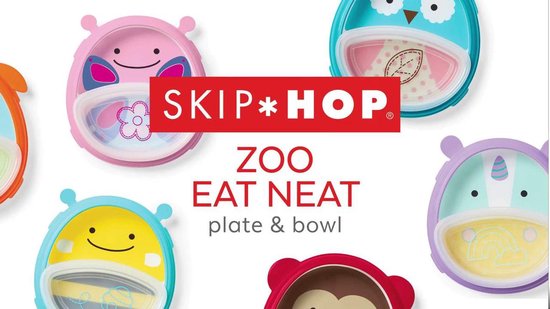 SK-252168 Skip Hop Zoo assiette compartiments Papillon