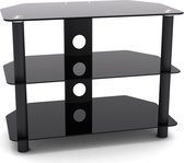 Meuble TV meuble - buffet TV - meuble audio - largeur 65 cm - noir