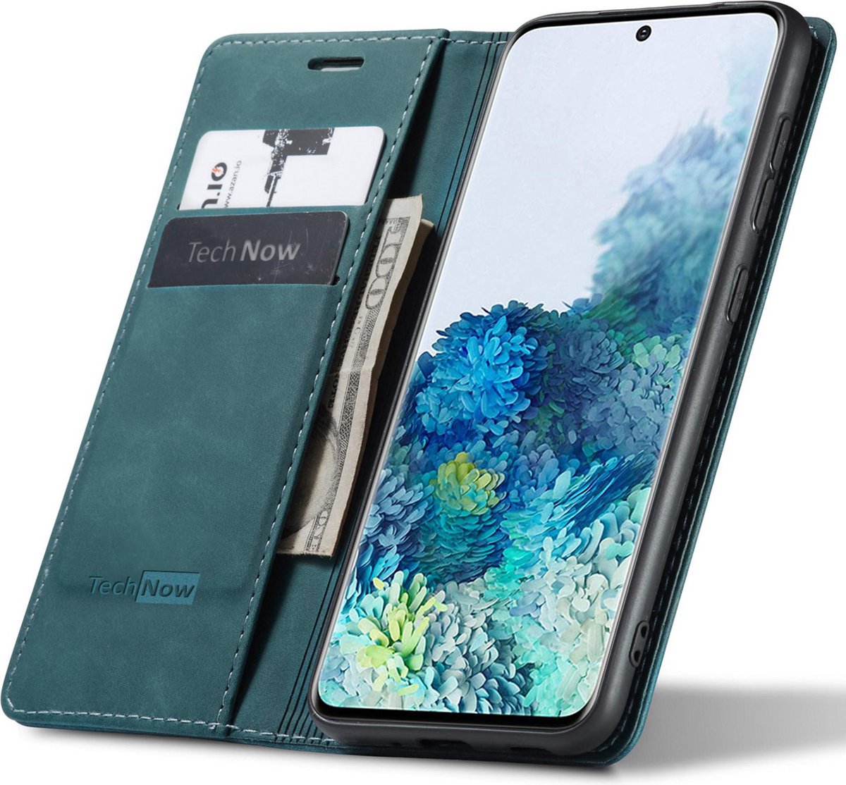 Hoesje geschikt voor Samsung Galaxy S20 - Book Case Leer Slimline Blauw
