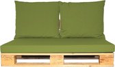 Plof- en strandmeubelkussen set - Olive Green