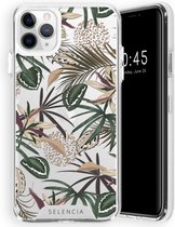 Selencia Zarya Fashion Extra Beschermende Backcover iPhone 11 Pro Max hoesje - Jungle Leaves