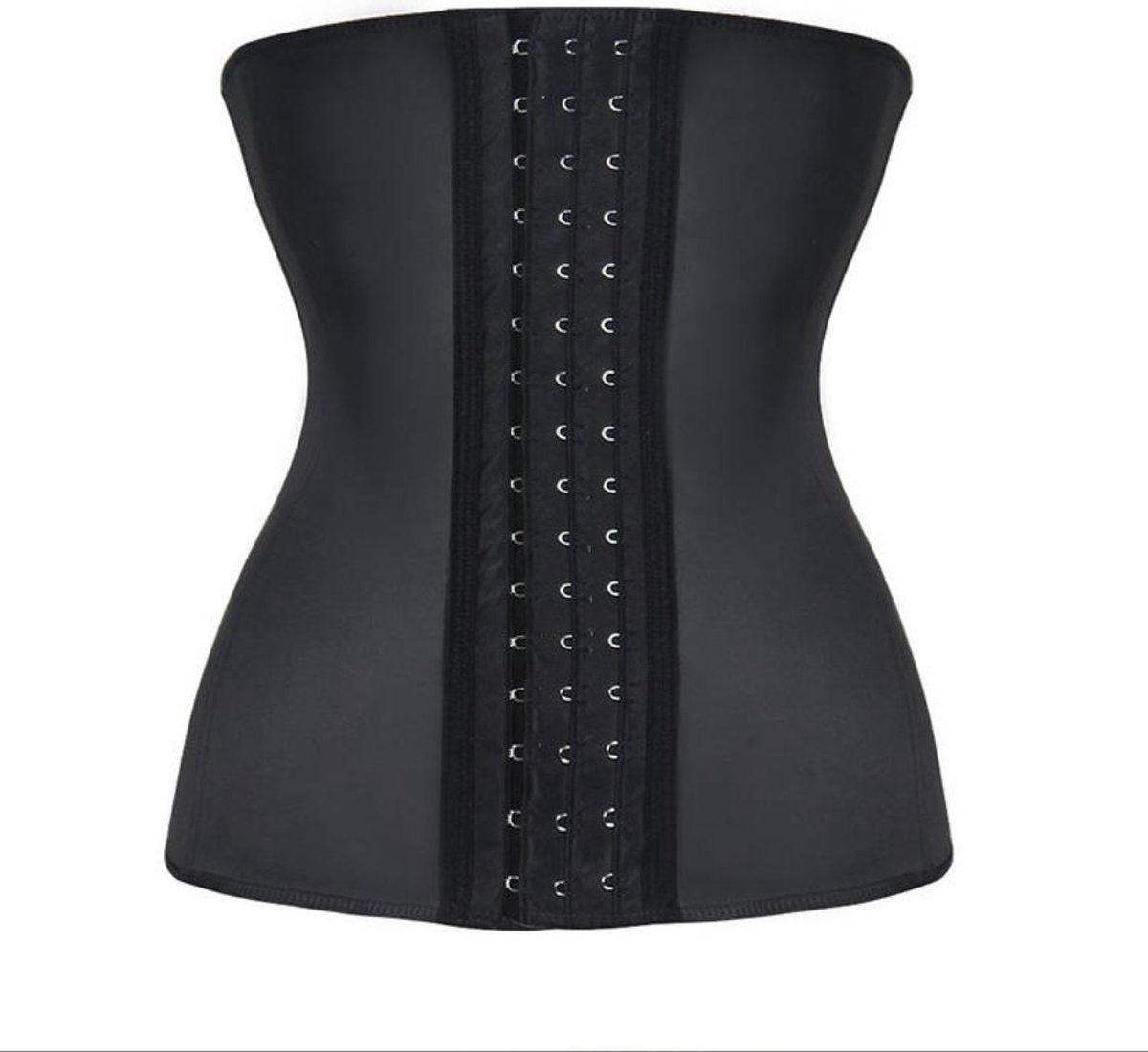 Goedkoopste Latex Waisttrainer - Waistshaper - Afslankband - Zweetband Buik - Sauna Belt - Sauna Band - Afslankriem - Afslankgordel - Korset -Buikband - Man/Vrouw WaistTrainer Deluxe Maat L (Zwart