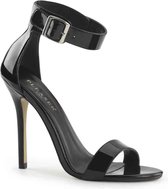 EU 44 = US 13 | AMUSE-10 | 5 Heel, Closed Back Sandal W/ Buckled Ankle Strap