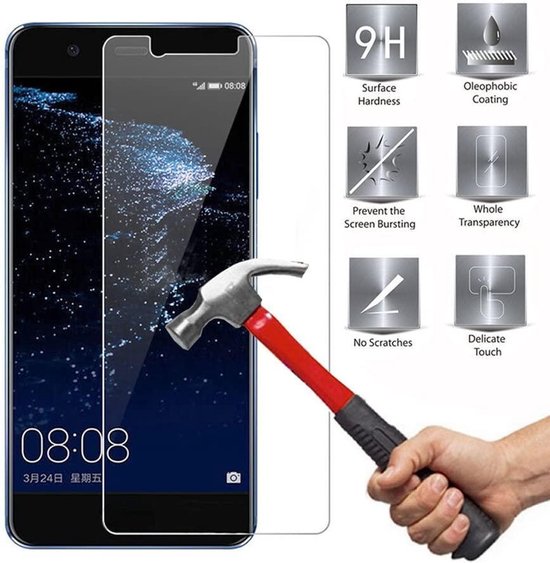 Screenprotector Geschikt voor: Huawei P10 Plus Screen Protector [2-Pack] Tempered Glas