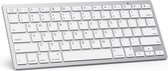 Draadloos Toetsenbord - Oplaadbaar  Bluetooth Keyboard - Wit