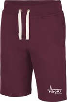 FitProWear Sweatshort Bordeaux Rood Maat XXL - Korte Broek - Joggingbroek - Katoen