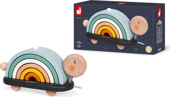 Janod Sweet Cocoon – Schildpad Regenboog